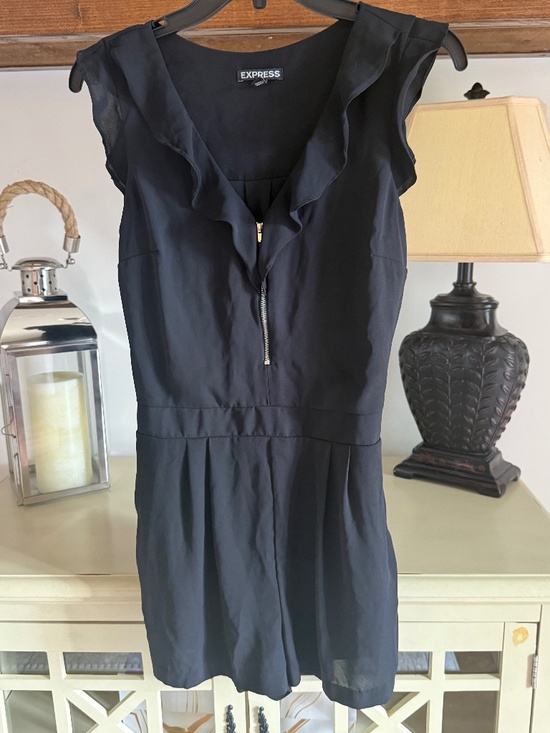 Express Pants - Express Women's Black Playsuit-Romper - Size 6